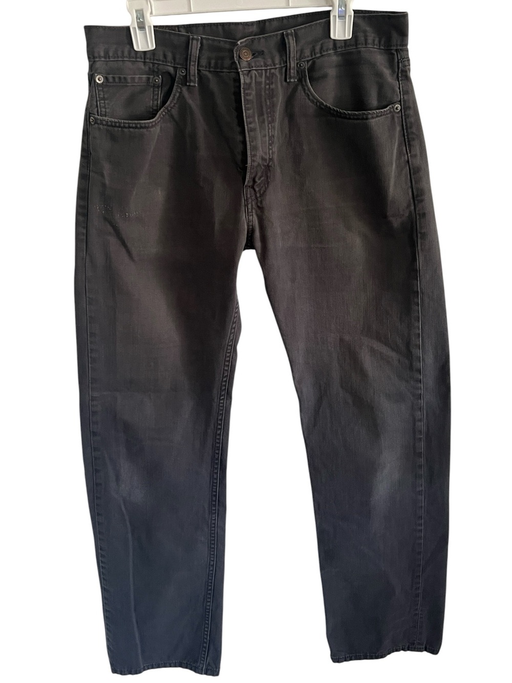 Levi’s 505 Regular Fit Gray Jeans Men’s 33x32 Straight Leg Denim